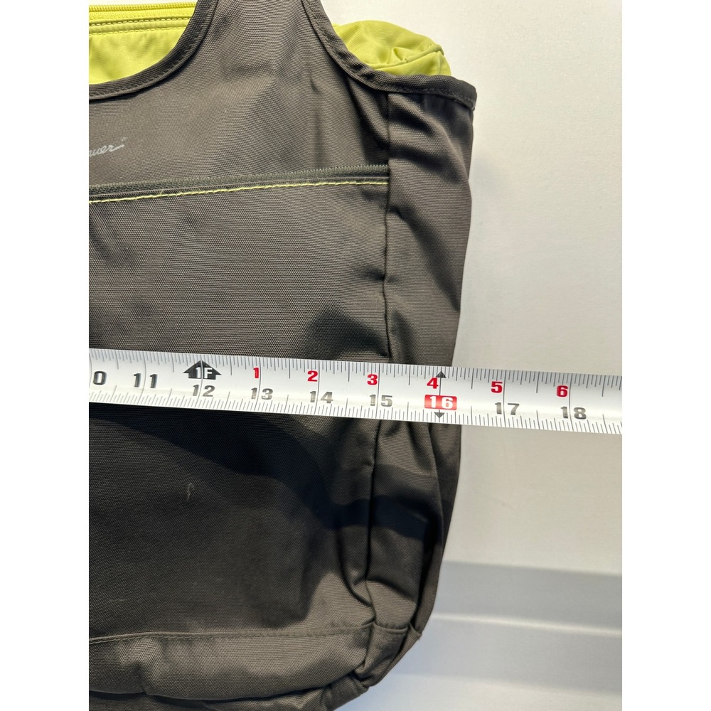 Eddie Bauer Black Nylon Tote Bag Large Shoulder Travel Gym Carryall‎ - Picture 3 of 10